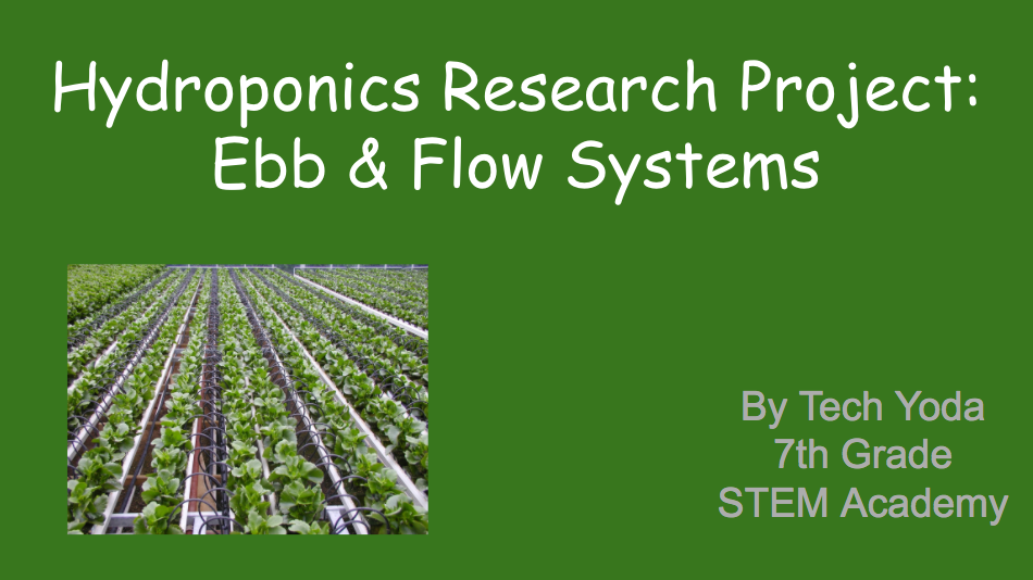 research project on hydroponics